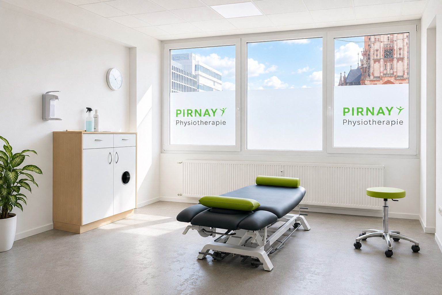 Physiotherapie Pirnay Düsseldorf - Therapiebereich mit moderner Ausstattung
