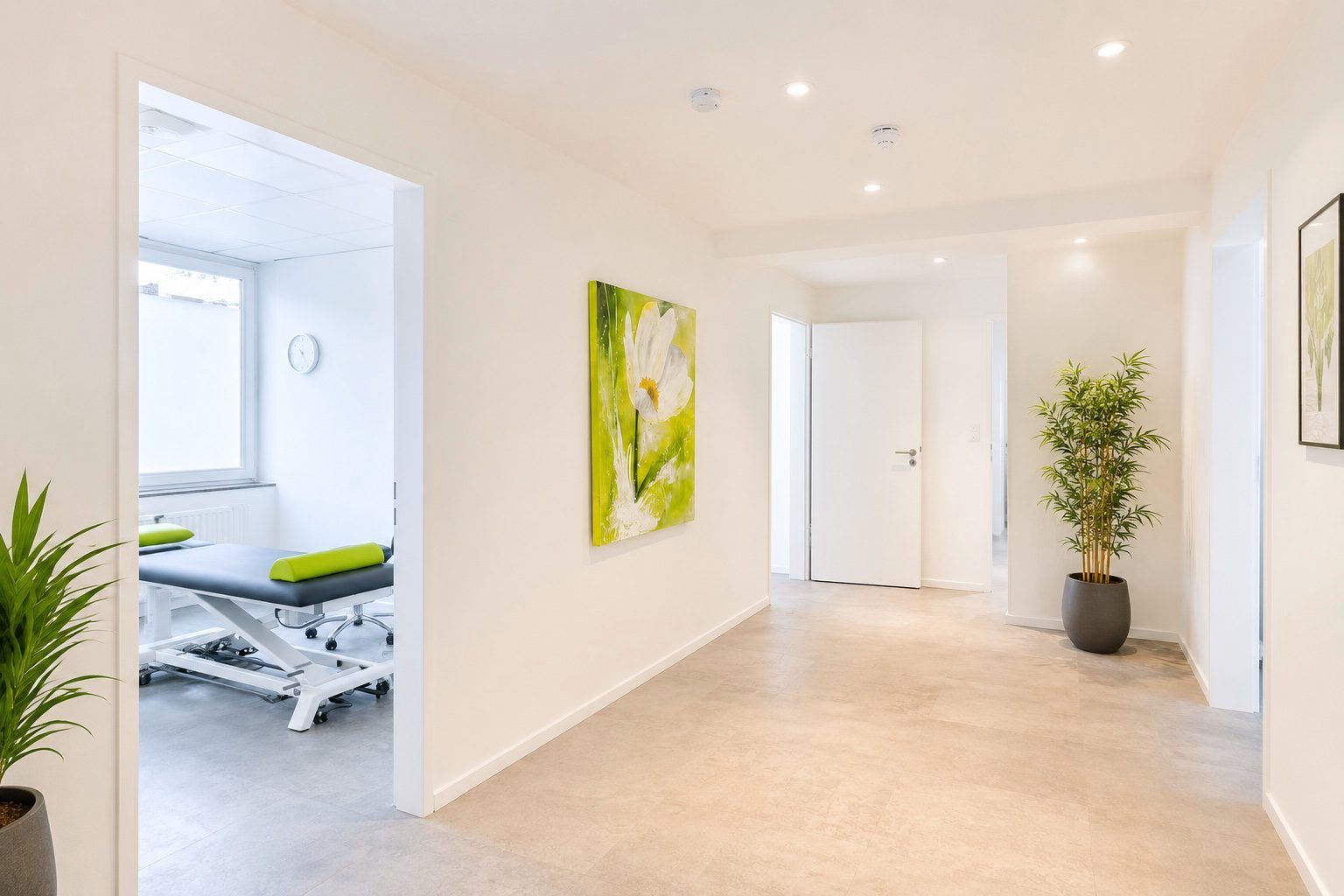 Physiotherapie Pirnay Düsseldorf - Trainingsbereich für Krankengymnastik